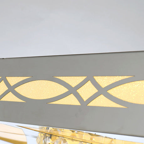 Contemporary Led Flush Mount Lamp - Rectangle Shape White Acrylic Ceiling Fixture For Living Room