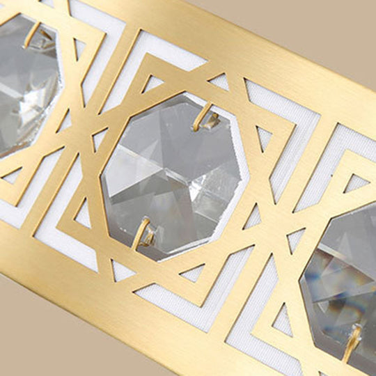 Modern Led Flush Mount Crystal Ceiling Lamp For Bedroom - 3 Sizes Available