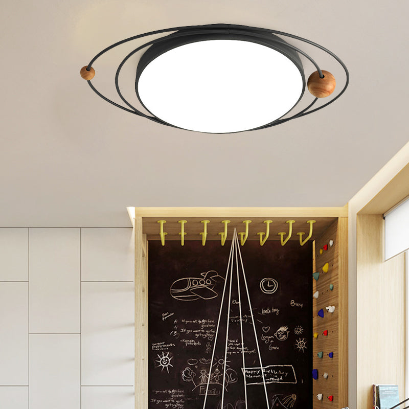 Modern Nordic Led Ceiling Lamp With Round Acrylic Design - 21’/26’/31’ Gray/Green/White