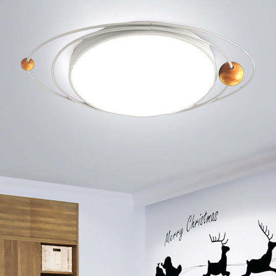 Modern Nordic Led Ceiling Lamp With Round Acrylic Design - 21’/26’/31’ Gray/Green/White
