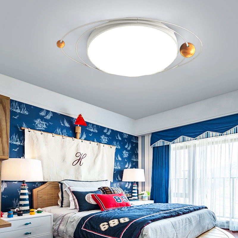 Modern Nordic Led Ceiling Lamp With Round Acrylic Design - 21’/26’/31’ Gray/Green/White