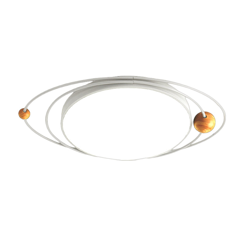 Modern Nordic Led Ceiling Lamp With Round Acrylic Design - 21’/26’/31’ Gray/Green/White