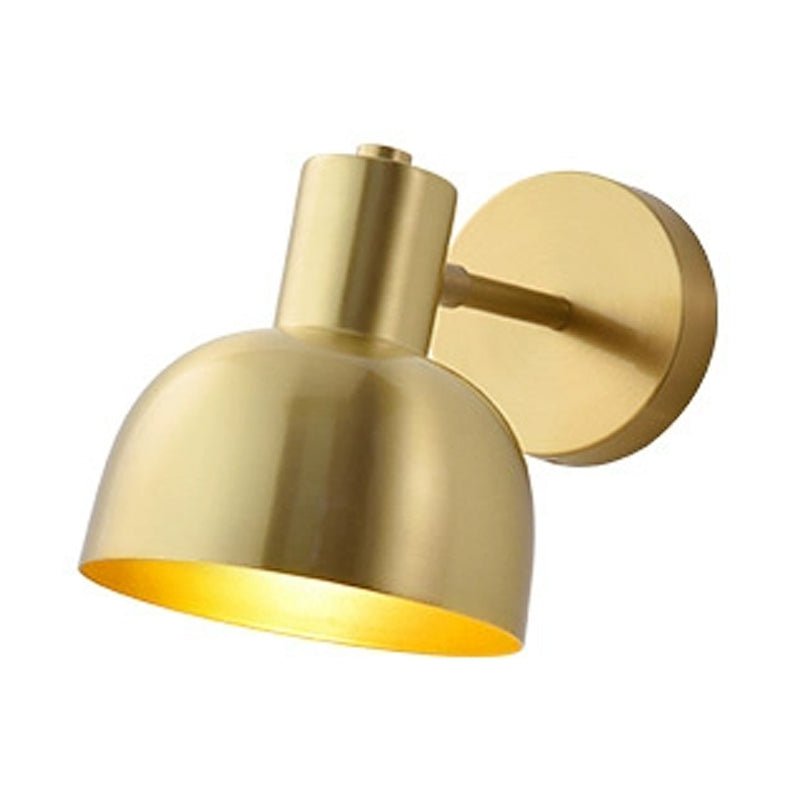Adjustable Mini Wall Sconce - Simple Gold Iron Round Spotlight 5/5.5 Wide