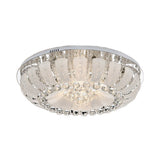 Modern Dome Crystal Ball Flush Light - 19.5’/23.5’ Wide Led Ceiling Lamp