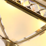 Traditional Opal Glass Bowl Ceiling Flush Mount With Gold Finish - Ideal For Bedroom Lighting