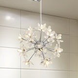 Contemporary Crystal Starburst Ceiling Light Fixture Chrome/Gold Chandelier Pendant Gold / 18