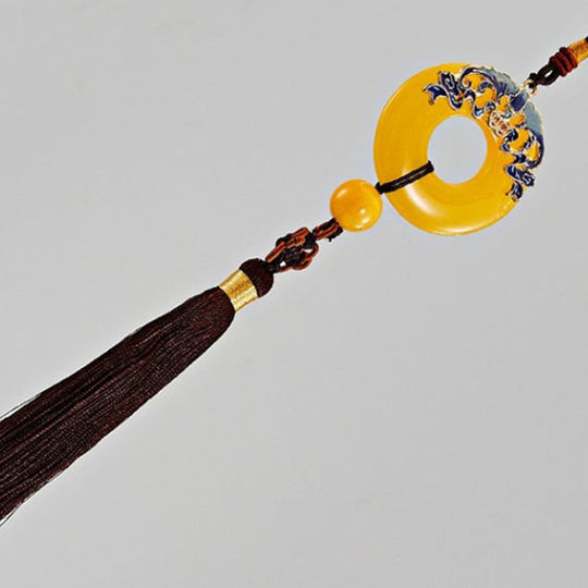 Square Flush Ceiling Light With 5 Fabric Lights – Traditional White Fixture For Bedroom