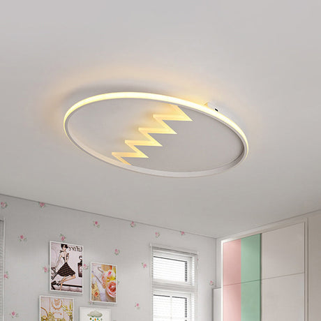 Contemporary Acrylic Round Ceiling Light 22/26 Wide Black/White Led Flush Mount Fixture With Remote