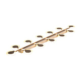 Contemporary Brown Acrylic Flush Mount Ceiling Lamp With Warm/White Light - 8/10/12 Bulbs 31.5/39/47