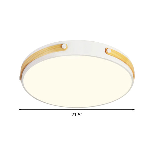 Modernist Acrylic Led Ceiling Lamp Warm/White Light 16/21.5 Wide