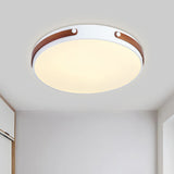 Modernist Acrylic Led Ceiling Lamp Warm/White Light 16/21.5 Wide Red Brown / 16 Warm