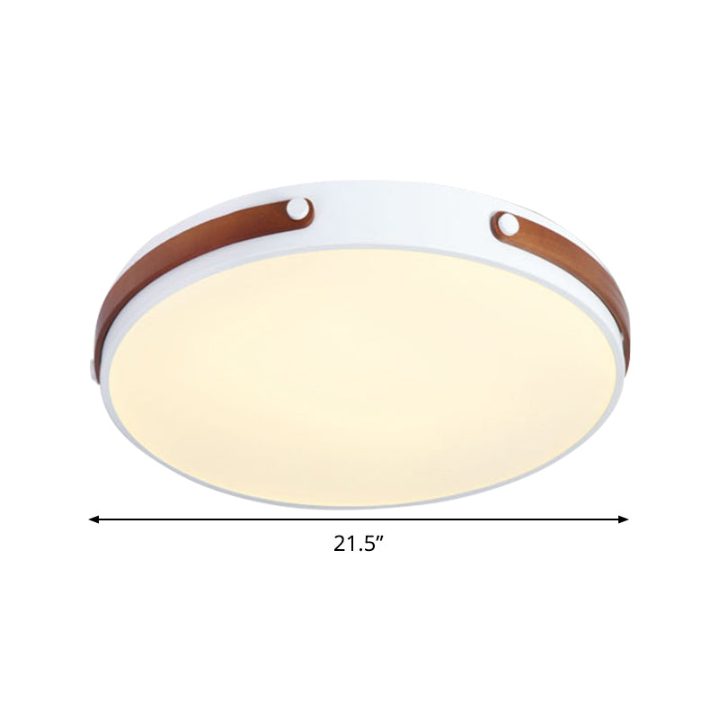Modernist Acrylic Led Ceiling Lamp Warm/White Light 16’/21.5’ Wide