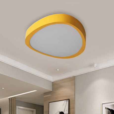 Triangle Acrylic Shade Led Flush Mount Ceiling Light In Warm/White 14/18/21.5 Long For Living Rooms
