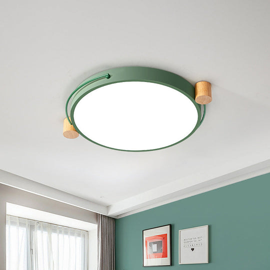 Minimalist Oval Led Ceiling Mount Light In 3 Colors Lengths - Perfect For Bedrooms! Green / 16’ Warm