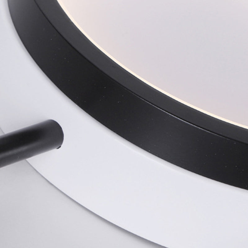 Nordic Acrylic Led Flush Light: Black Molecular Design 4/5 Light Options Warm/White Ideal For Living