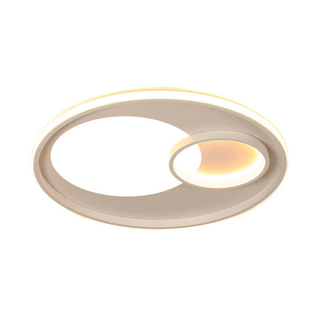 Modernist Led Acrylic Ceiling Light Fixture - 18’/21.5’ Diameter Warm/White Remote Control Dimming