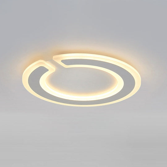 16.5’/20.5’ Dia Round Ceiling Lamp - Simple & Elegant Led Flushmount Lighting In