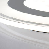 Simple Style Led Flush Mount Fixture In White With Acrylic Shade Circle Design 3 Color Light Options