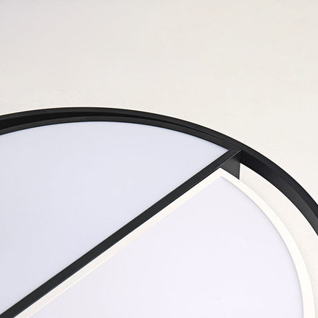 Modern Black Led Ceiling Lamp - Minimalist Acrylic Flush Mount Light In White/3 Color For Bedroom
