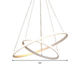 Modern Acrylic Led Orb Hanging Light Kit In Warm/White – Sizes Range From 8’ To 23.5’ Wide