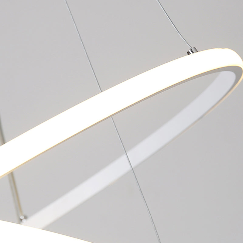 Modern Acrylic Led Orb Hanging Light Kit In Warm/White – Sizes Range From 8’ To 23.5’ Wide