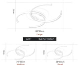 New Dimming Ceiling Lights For Living Study Room Bedroom Home Dec Plafond Iron Shape Modern Led Lamp