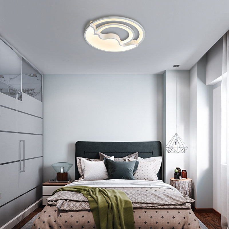 Macaron Led Ceiling Lamp - Modern Flush Mount Light For Child’s Bedroom