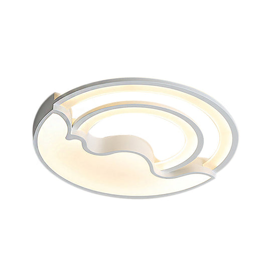 Macaron Led Ceiling Lamp - Modern Flush Mount Light For Child’s Bedroom