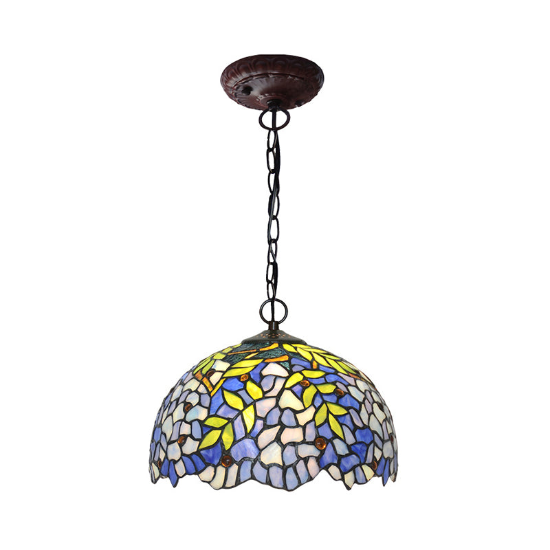 Tiffany Yellow Cut Glass Pendant Chandelier - Ideal For Kitchen 8’/12’/16’ W / 12’