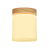 Frosted Glass Geometric Flush Mount Light - Nordic Style Ceiling Fixture For Corridor In White