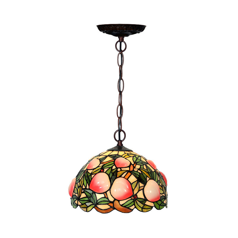 Victorian Peach Bronze Cut Glass Chandelier Pendant Light - 1/2/3 Lights Pink Dining Room Décor