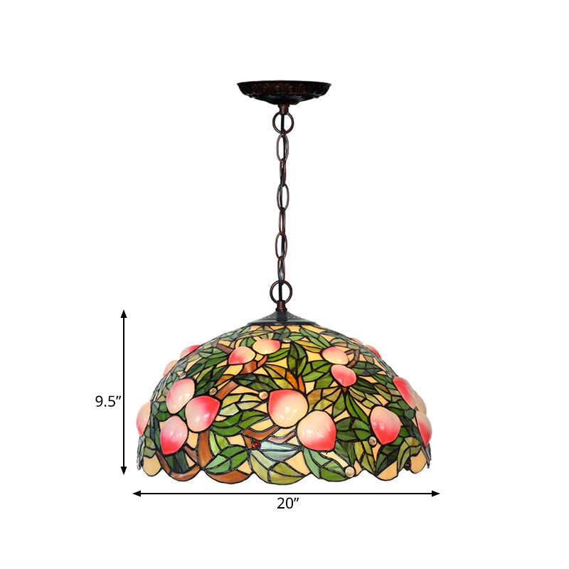 Victorian Peach Bronze Cut Glass Chandelier Pendant Light - 1/2/3 Lights Pink Dining Room Décor