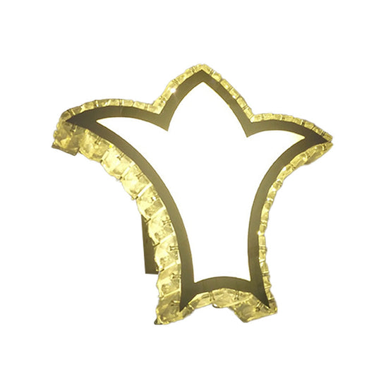 Modernist Crown Wall Light With Clear K9 Crystal And Led In White/Warm/2 Color