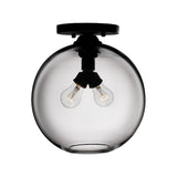 Modern 2-Head Flushmount Ceiling Lamp With Colorful Glass Shades - Global Mounted Light

Or

Global