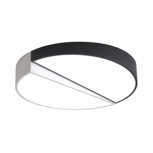 Stylish Half - Round Led Flush Ceiling Light For Dining Room - Macaron Loft Design