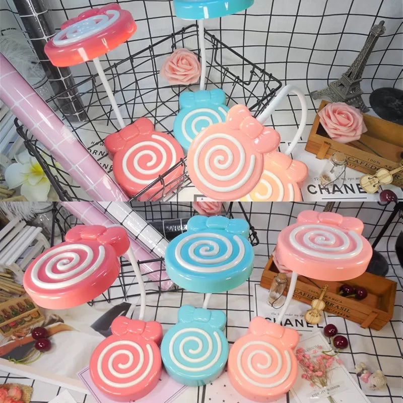 Candy-Styled Study Desk Light With Flexible Gooseneck Perfect For Girls Bedrooms