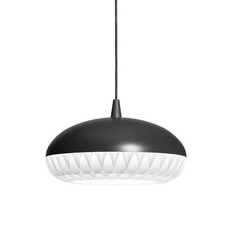 Modern Metal Dome Pendant Light For Restaurants - 1 Bulb White/Black Down Lighting