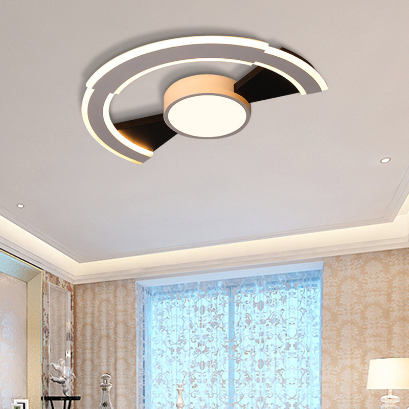 Modern Acrylic Flush Mount Ceiling Lights - Traverse Lighting Fixture (16’ / 19.5’ 23.5’) In