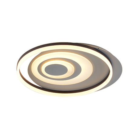 Modern Flushmount Led Ceiling Light In White - Ideal For Living Room