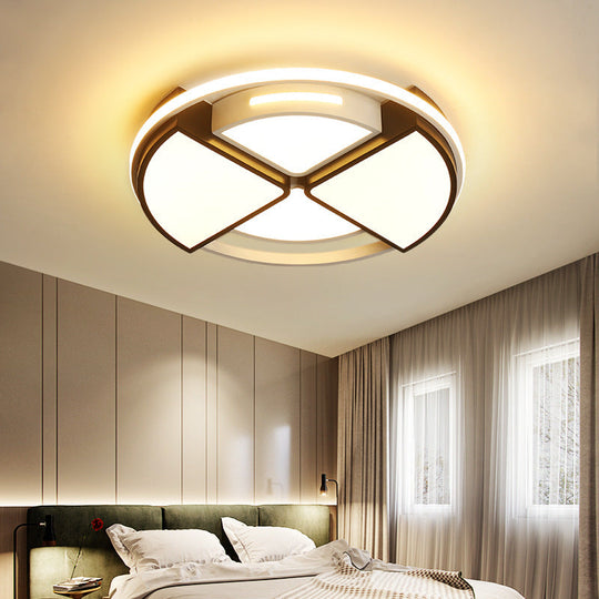 Modern Acrylic Round Ceiling Lights Flush Mount - Warm/White 16’/19.5’’ Note: Seo