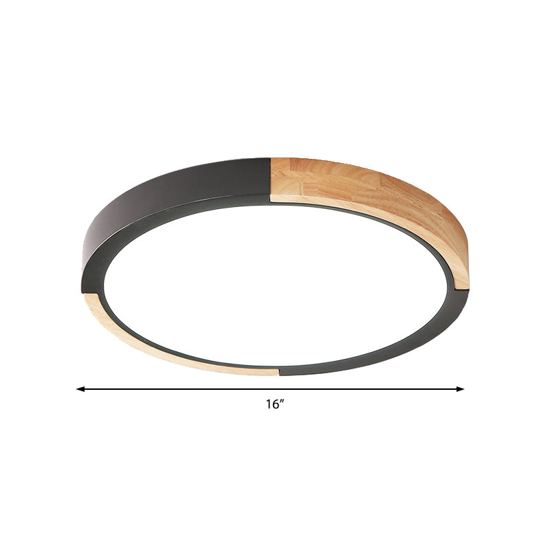 Nordic Style Led Ceiling Flush Mount Lighting With Acrylic Shade