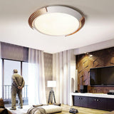 Modern Pink/Gold Hollow Metal Ceiling Fixture - 16/19.5 Round Flush Mount Light For Bedroom Gold /