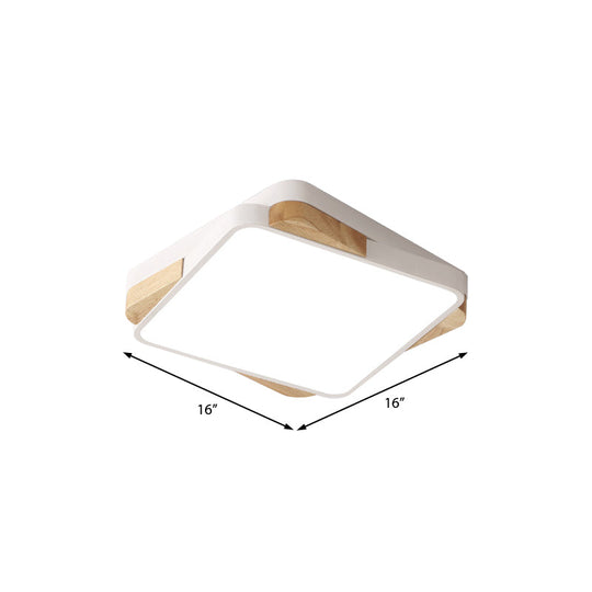 Contemporary Rectangular Acrylic Lighting Fixture - Flush Mount Ceiling Lights For Living Room