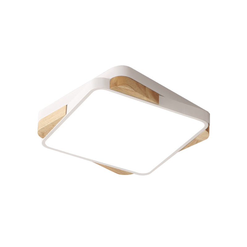 Contemporary Rectangular Acrylic Lighting Fixture - Flush Mount Ceiling Lights For Living Room