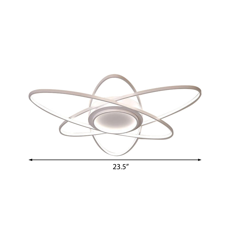 Modern Creative Ceiling Lights - Acrylic And Metal Light Fixture (25.5’/31.5’/39’) Warm/White