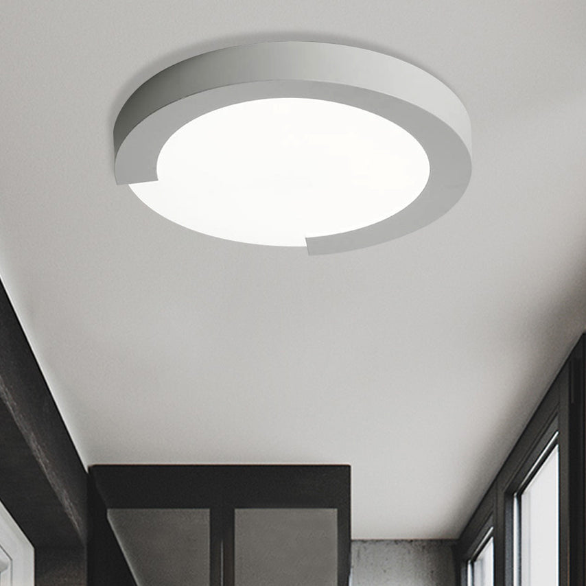 Macaron Flush Mount Ceiling Lights - 16’/20’ Round In Black/White/Pink White / 20’ 2 Color