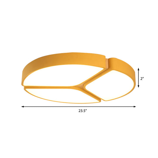 16’/19.5’/23.5’ Macaron Metallic Led Flushmount Light - Warm/White