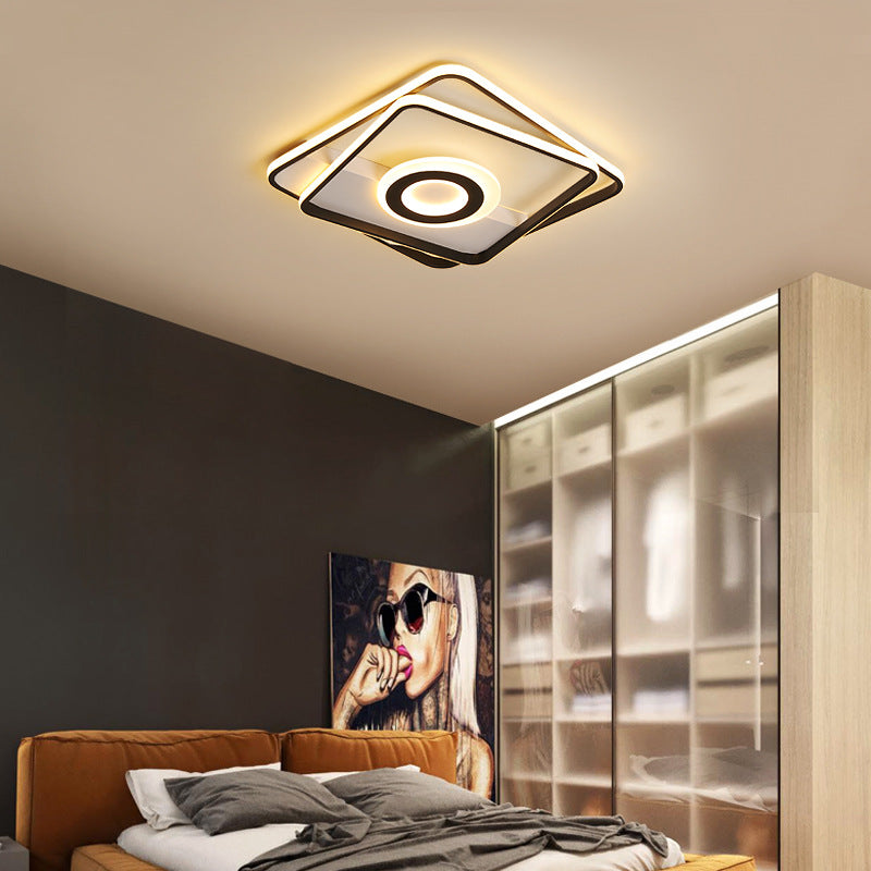 Minimalist Led Square Ceiling Flush Light - 16/19.5/23.5/35.5 Wide Warm/White White / 16 Warm
