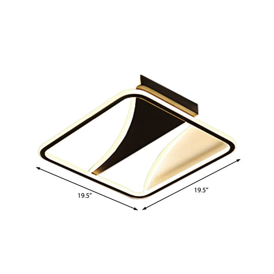 Ultra Thin Flush Metallic Led Ceiling Light - Warm/White Various Sizes Available