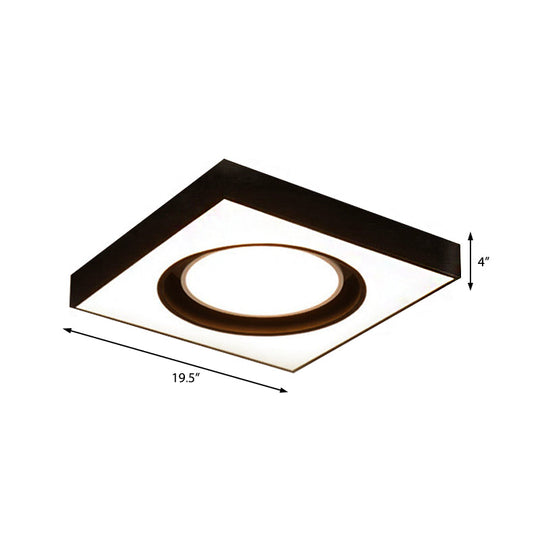 Modern Black And White Acrylic Led Ceiling Light For Cloth Shop